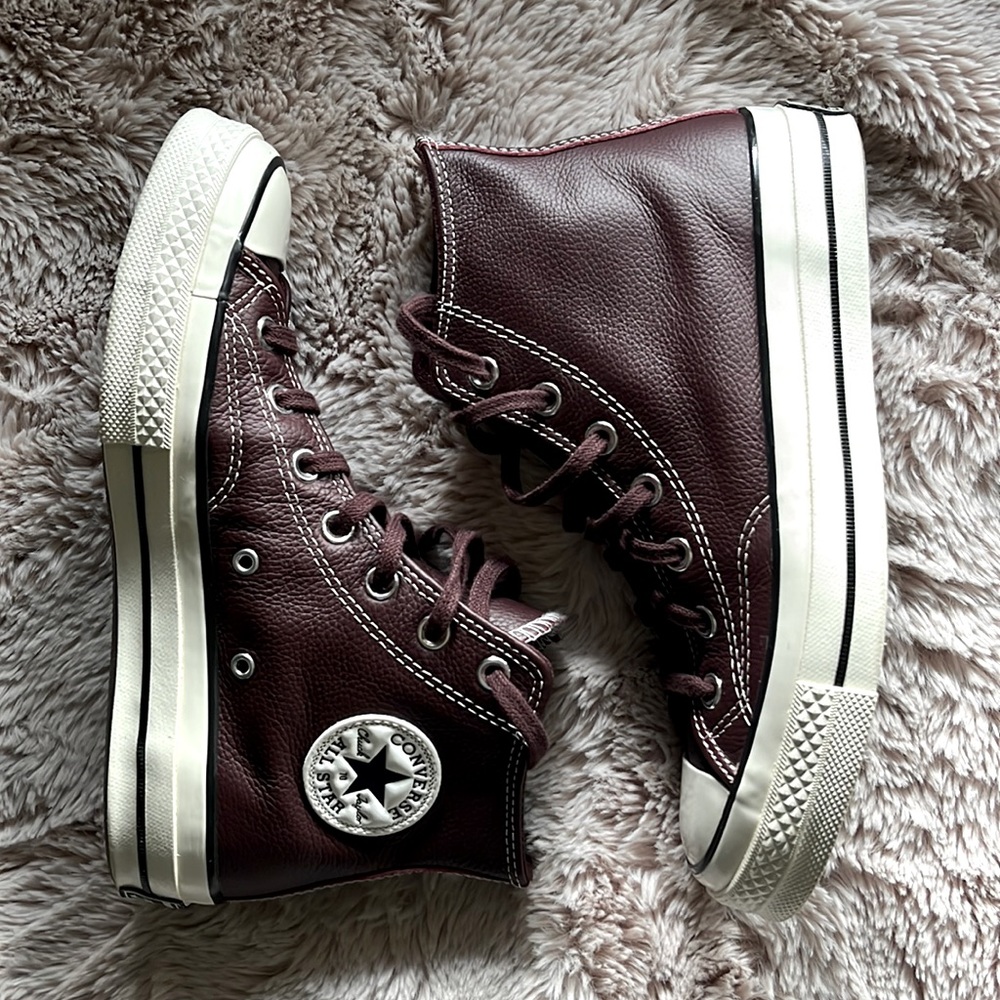 Brown Leather Chuck 70 size 8 High top
